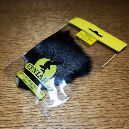 Veniard Deer Belly Hair - Black - Troutlore Fly Tying Hair and Fur Australia