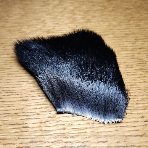 Veniard Deer Belly Hair - Black - Troutlore Fly Tying Hair and Fur Australia