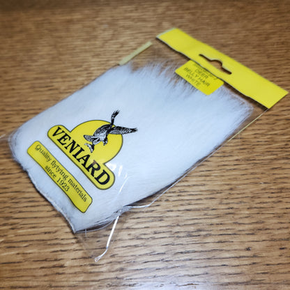 Veniard Deer Belly Hair - White - Troutlore Fly Tying Materials Australia