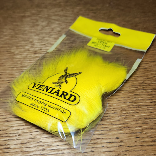 Veniard Deer Belly Hair - Yellow - Troutlore Fly Tying Shop Australia