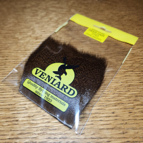 Veniard Deer Body Hair - Dyed Dark Brown - Troutlore Fly Tying Shop Australia