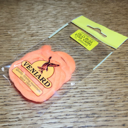 Veniard Glo-Bug Egg Yarn - Fl Orange - Troutlore Fly Tying Specialist Store