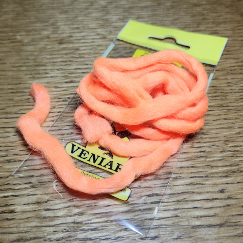 Veniard Glo-Bug Egg Yarn - Fl Orange - Troutlore Fly Tying Specialist Store