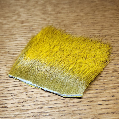 Veniard Elk Body Hair - Dyed Yellow - Troutlore Fly Tying Store Australia