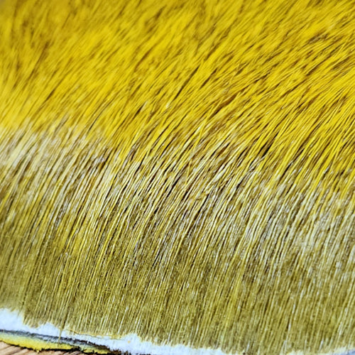 Veniard Elk Body Hair - Dyed Yellow - Troutlore Fly Tying Store Australia