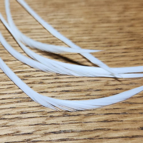 Veniard Goose Biots - White - Troutlore Fly Tying Feathers Australia