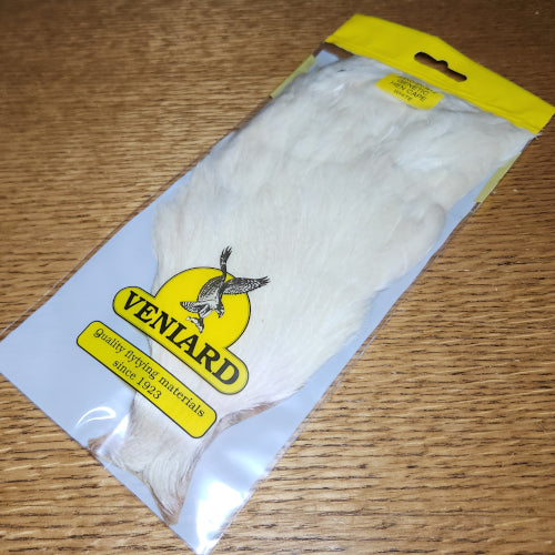 Veniard Genetic Hen Cape – White - Troutlore Fly Tying Feathers Australia