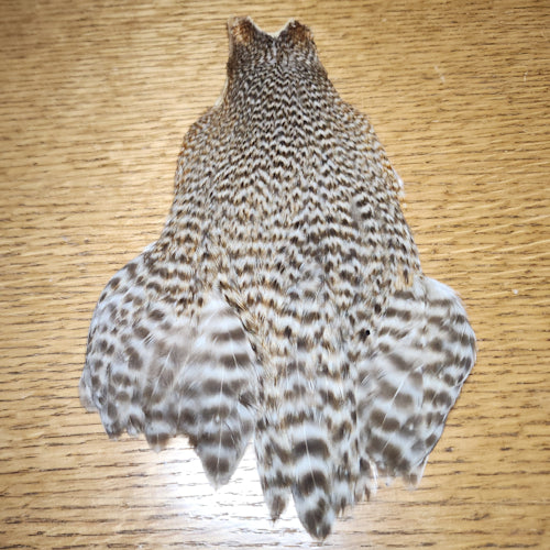 Veniard Genetic Hen Cape – Grizzly - Troutlore Fly Tying Store Australia