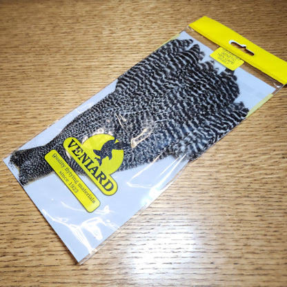 Veniard Genetic Hen Cape – Grizzly - Troutlore Fly Tying Feathers Australia