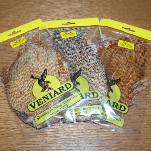 Veniard Indian Cock Cape – Cree - Troutlore Fly Tying Shop Australia