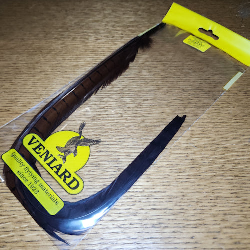 Veniard Pheasant Tail Feathers Dark Brown - Troutlore Fly Tying Feathers Australia