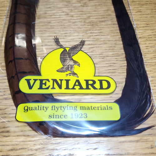 Veniard Pheasant Tail Feathers Dark Brown - Troutlore Fly Tying Feathers Australia