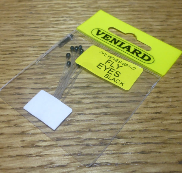 Veniard Fly Eyes – Black - Troutlore Fly Tying Store Australia
