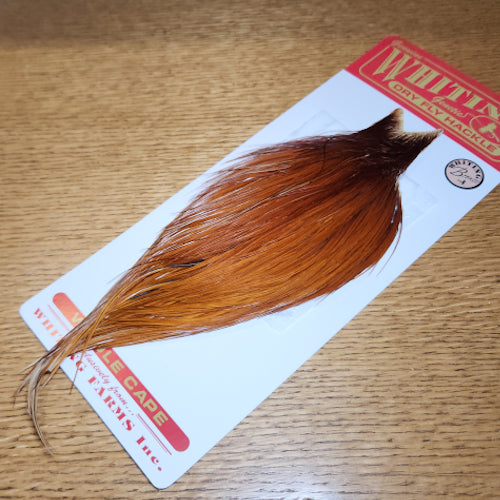 Whiting Cape Bronze Grade – Brown  - Troutlore Fly Tying Supplies Australia