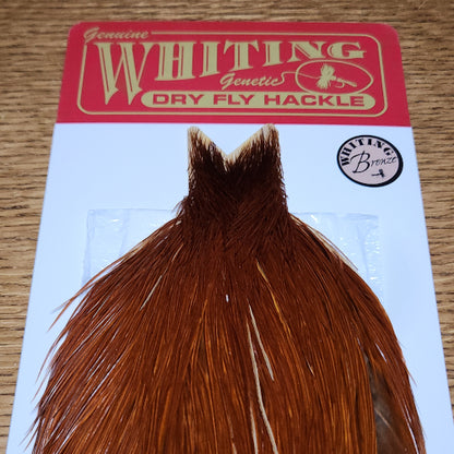 Whiting Cape Bronze Grade – Brown  - Troutlore Fly Tying Store Australila