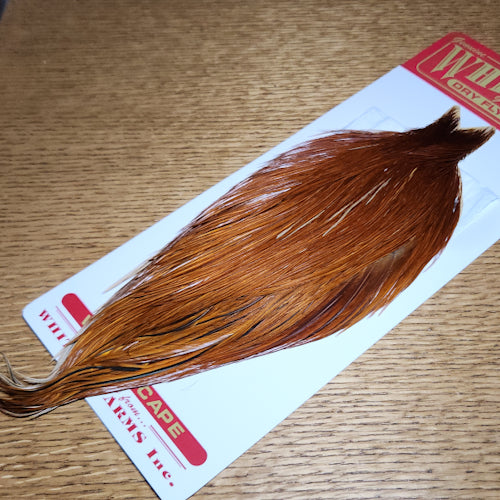 Whiting Cape Bronze Grade – Brown  - Troutlore Fly Tying Store Australila