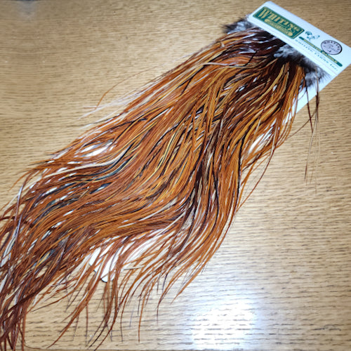 Whiting Hebert Miner Saddle Bronze Grade – Medium Brown Available at Troutlore Fly Tying Store Australia