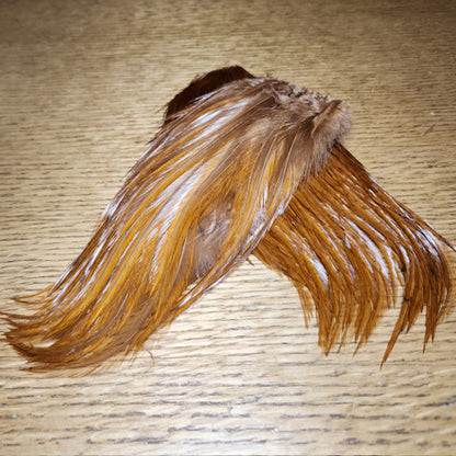 Whiting Bugger Pack - White Dyed Brown  - Troutlore Fly Tying Materials Australia