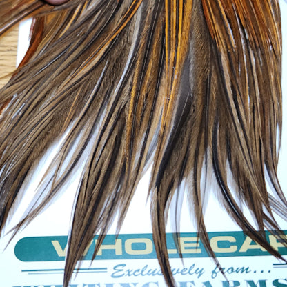 Whiting Hebert Miner Pro Grade Cape – Medium Brown - Troutlore Fly Tying Specialist Australia