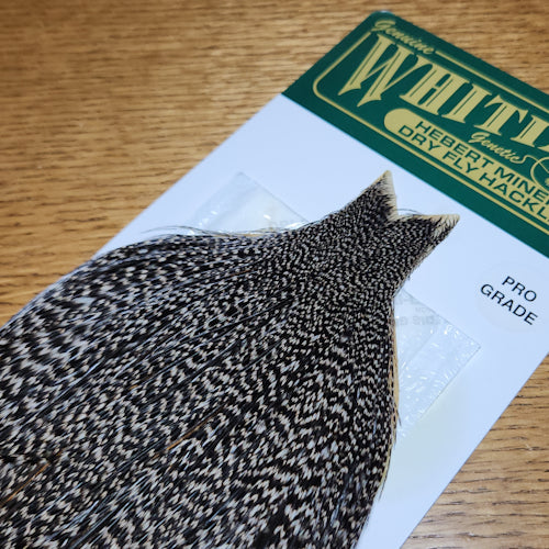 Whiting Hebert Miner Pro Grade Cape – Grizzly Variant - Troutlore Fly Tying Feathers Australia