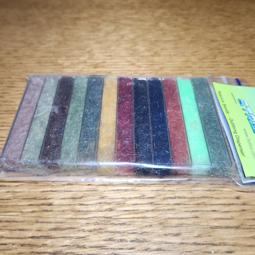 XStream Peacock Blends - Dubbing Dispenser - Troutlore Fly Tying Shop Australia