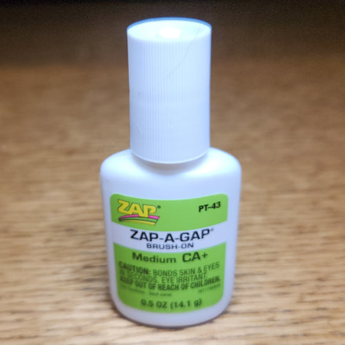 Zap-A-Gap Brush On 1/2 Oz Medium CA+ PT-43 - Troutlore Fly Tying Store Australia ZAP Dealer
