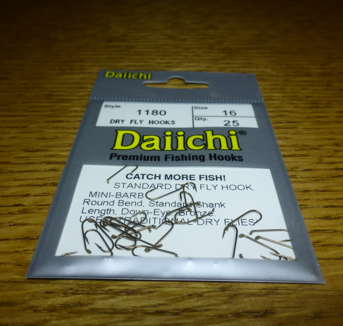Daiichi 1180 Standard Dry Fly Hooks Size 16