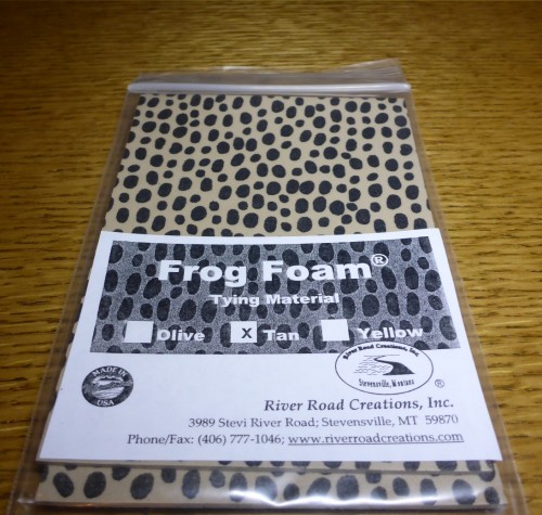 RIVER ROAD CREATIONS FROG FOAM 2MM FLY TYING MATERIALS AUSTRALIA