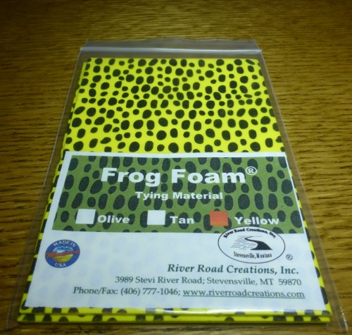 RIVER ROAD CREATIONS FROG FOAM FLY TYING MATERIALS AUSTRALIA