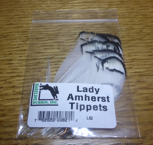 LADY AMHERST TIPPET FEATHERS PHEASANT FEATHERS AUSTRALIA TROUTLORE FLY TYING MATERIALS