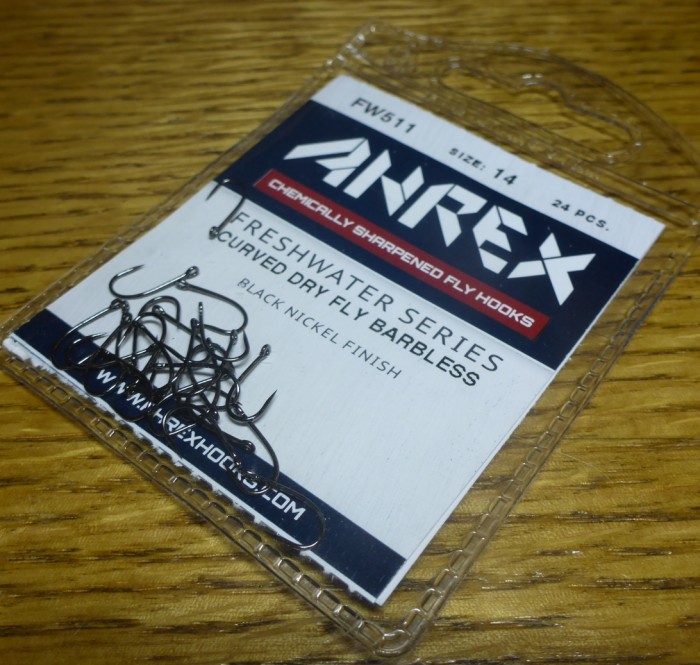 AHREX FW511 BARBLESS FRESHWATER HOOKS DRY FLY CURVED FLY TYING SUPPLIES AUSTRALIA TROUTLORE
