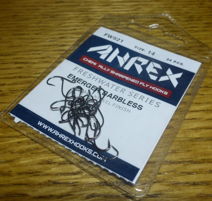 AHREX FW521 BARBLESS FRESHWATER HOOKS EMERGER FLY TYING SUPPLIES AUSTRALIA TROUTLORE