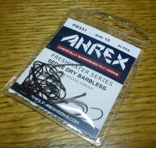 AHREX FW531 BARBLESS FRESHWATER HOOKS SEDGE DRY FLY FLY TYING SUPPLIES AUSTRALIA TROUTLORE