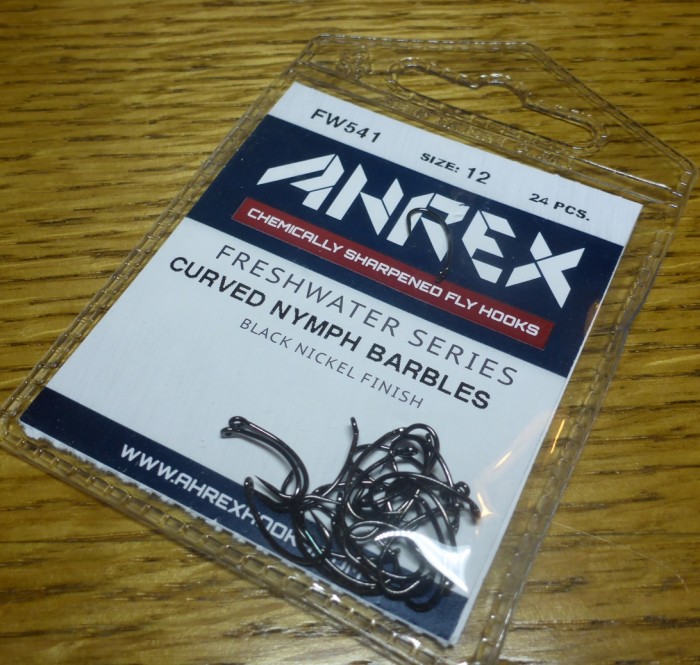 AHREX FW541 BARBLESS FRESHWATER HOOKS CURVED NYMPH FLYTYING SUPPLIES AUSTRALIA TROUTLORE