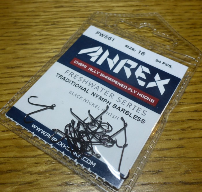 AHREX FW561 BARBLESS FRESHWATER HOOKS TRADITIONAL NYMPH FLYTYING SUPPLIES AUSTRALIA TROUTLORE