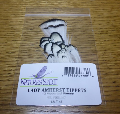 LADY AMHERST TIPPETS NATURES SPIRIT FLY TYING MATERIALS TROUTLORE ASUTRALIA