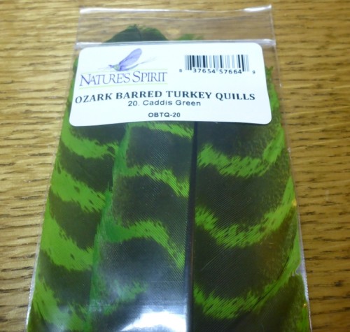 NATURES SPIRIT OZARK BARRED TURKEY QUILL FEATHERS TROUTLORE FLYTYING AUSTRALIA
