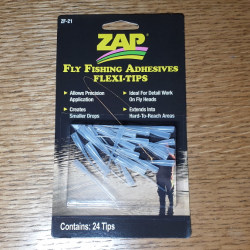 ZAP A GAP FLEXI TIPS 24 PACK FLY FISHING GLUE ACCESSORIES AUSTRALIA TROTLORE FLY TYING STORE