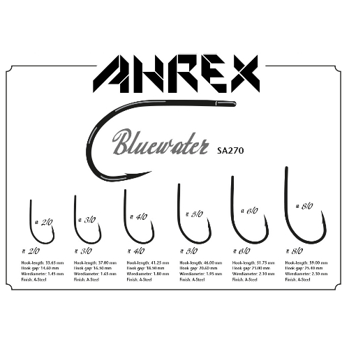 AHREX SA270 BLUEWATER HOOKS AUSTRALIA TROUTLORE FLYTYING STORE