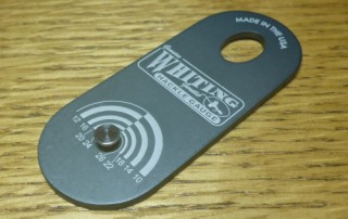WHITING HACKLE GAUGE AVAIABLE AT TROUTLORE FLYTYING STORE AUSTRALIA