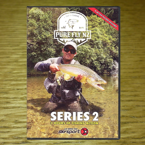 PURE FLY NZ SERIES 2 DVD GIN CLEAR MEDIA availabl from TROUTLORE FLYTYING STORE AUSTRALIA