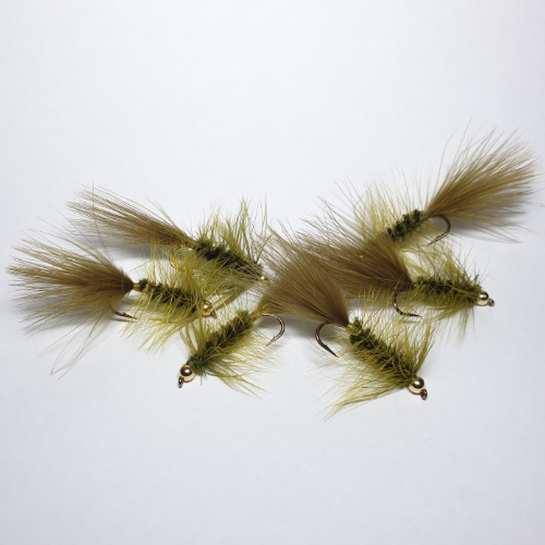 OLIVE WOOLLY BUGGER FLY TROUTLORE FLYTYING STORE AUSTRALIA