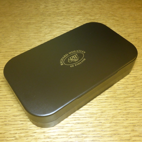 RICHARD WHEATLEY 6" COMPARTMENT BOX 4608F BLACK FLY BOX AVAILABLE IN AUSTRALIA FROM TROUTLORE FLY TYING STORE