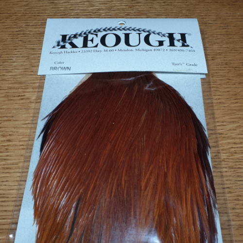 KEOUGH TYERS GRADE CAPE DRY FLY HACKLE FEATHERS AVAILABLE IN AUSTRALIA FROM TROUTLORE FLYTYING STORE