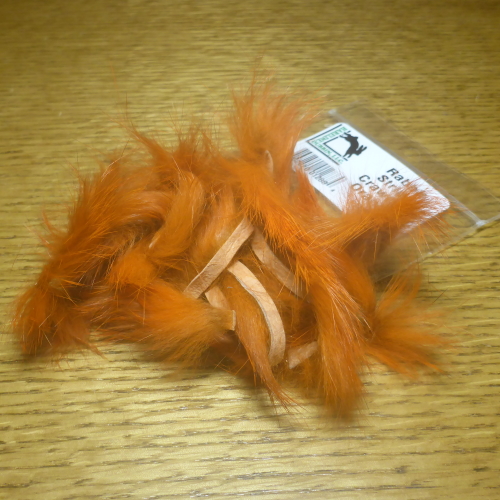 HARELINE RABBIT STRIPS CRAWFISH ORANGE FLY TYING MATERIALS AVAILABLE AT TROUTLORE FLYTYING SHOP AUSTRALIA