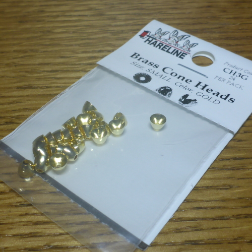 HARELINE BRASS CONE HEADS FLY TYING CONES AVAILABLE FROM TROUTLORE FLYTYING SHOP AUSTRALIA