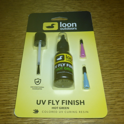 LOON UV FLY FINISH HOT GREEN UV RESIN AVAILABLE FROM TROUTLORE FLY TYING SHOP AUSTRALIA