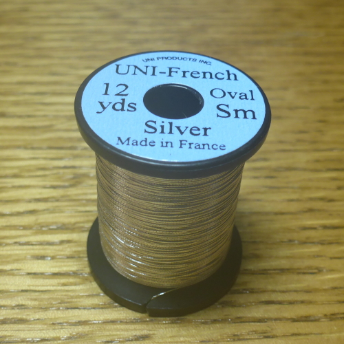 UNI FRENCH TINSEL SILVER AVAILABLE IN AUSTRALIA FROM TROUTLORE FLY TYING SHOP