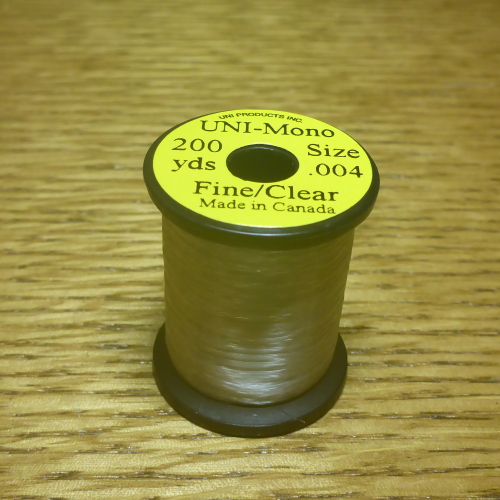 UNI CLEAR MONO TYING THREAD FINE 3/0 AVAILABLE FROM TROUTLORE FLY TYING SHOP AUSTRALIA