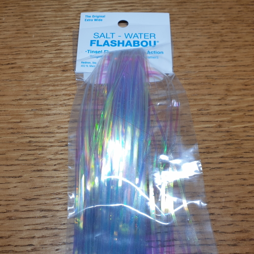 NEW STREAMER FLY TYING FLASH MATERIALS HEDRON SALTWATER FLASHABOU PEARL 